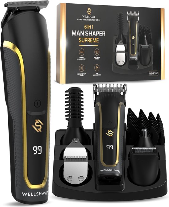 Wellshave 6 in 1 Baardtrimmer Supreme