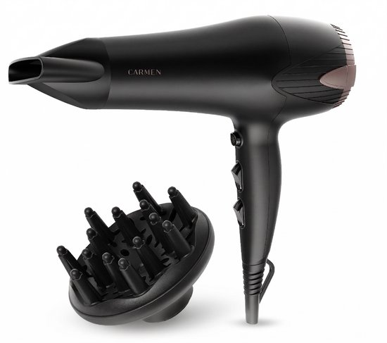 Carmen CHD2365B föhn met diffuser